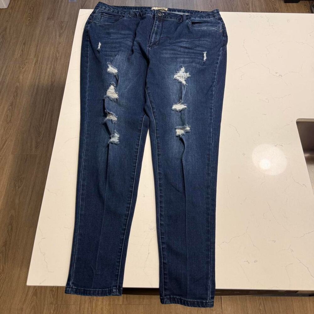Hybrid company navy blue jeans